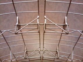 A ground to celingin image taken of the RamArch being put in place at Clay Cross Railway Tunnel